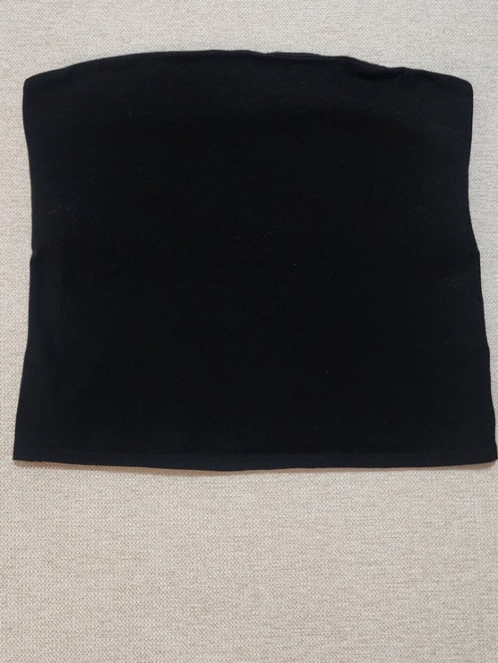 Black Strapless Tube Top